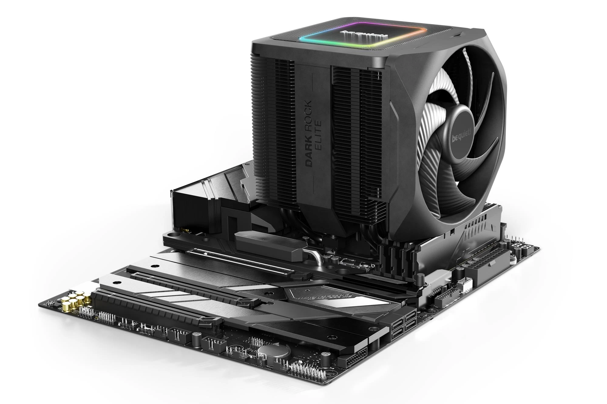 be quiet! Dark Rock Elite – chłodzenie powietrzne CPU o mocy 280 W TDP z podświetleniem ARGB be quiet! Dark Rock Elite – chłodzenie powietrzne CPU o mocy 280 W TDP z podświetleniem ARGB