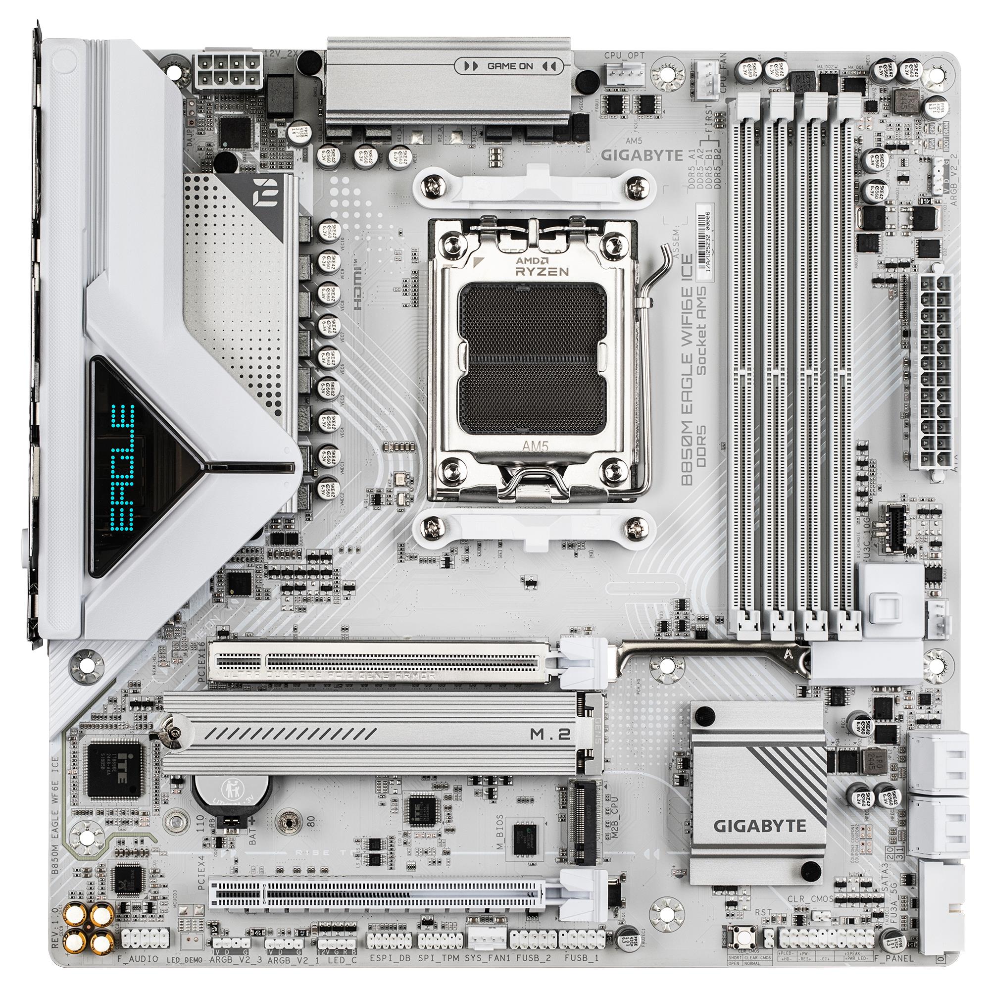 GIGABYTE B850M EAGLE WIFI6E ICE AM5 Micro-ATX Motherboard