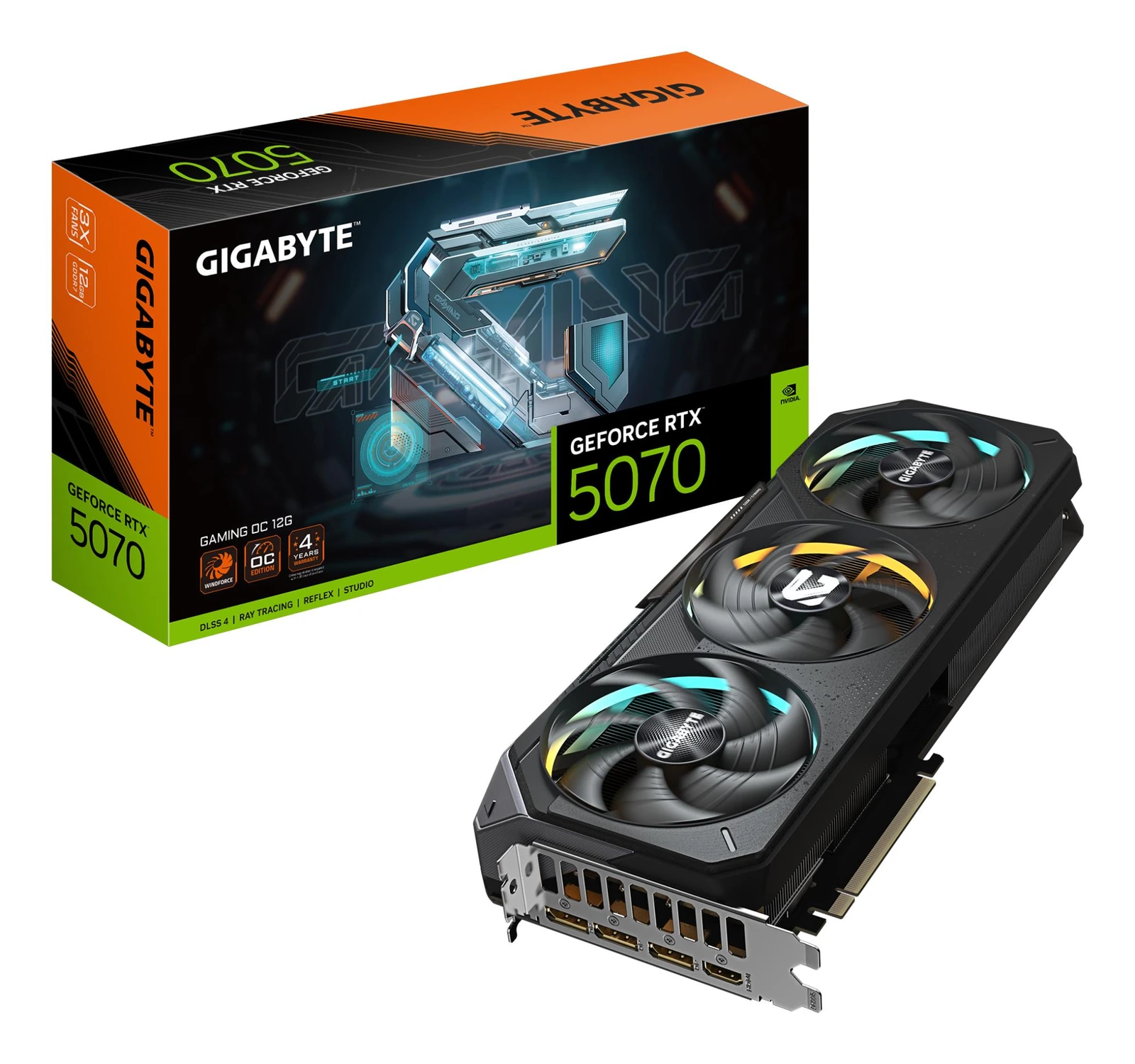 GIGABYTE GeForce RTX 5070 GAMING OC 12G GDDR7
