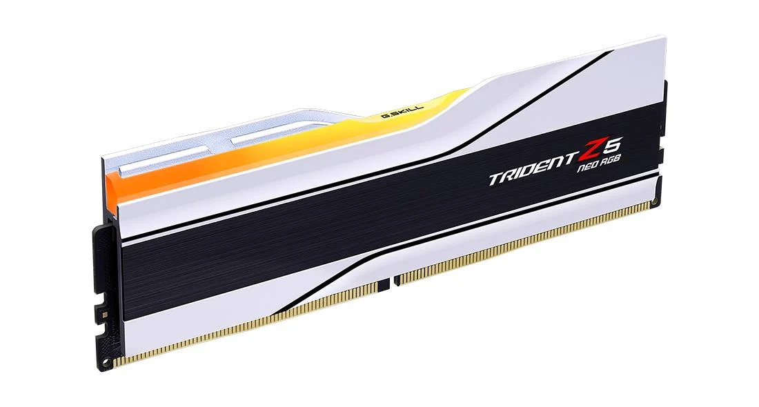 Kit de memorie alb G.SKILL Trident Z5 Neo RGB 32GB (2x16GB) DDR5-6400 CL32 Kit de memorie alb G.SKILL Trident Z5 Neo RGB 32GB (2x16GB) DDR5-6400 CL32