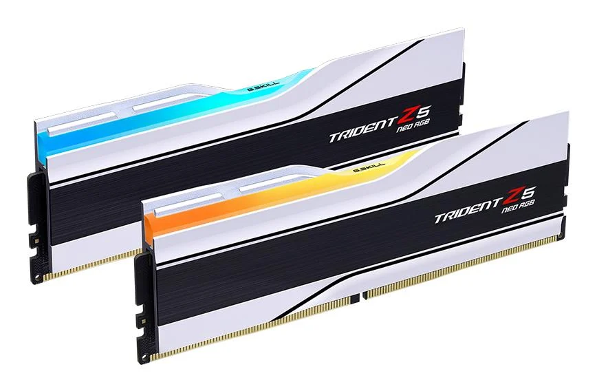 Kit de memorie alb G.SKILL Trident Z5 Neo RGB 32GB (2x16GB) DDR5-6400 CL32 Kit de memorie alb G.SKILL Trident Z5 Neo RGB 32GB (2x16GB) DDR5-6400 CL32