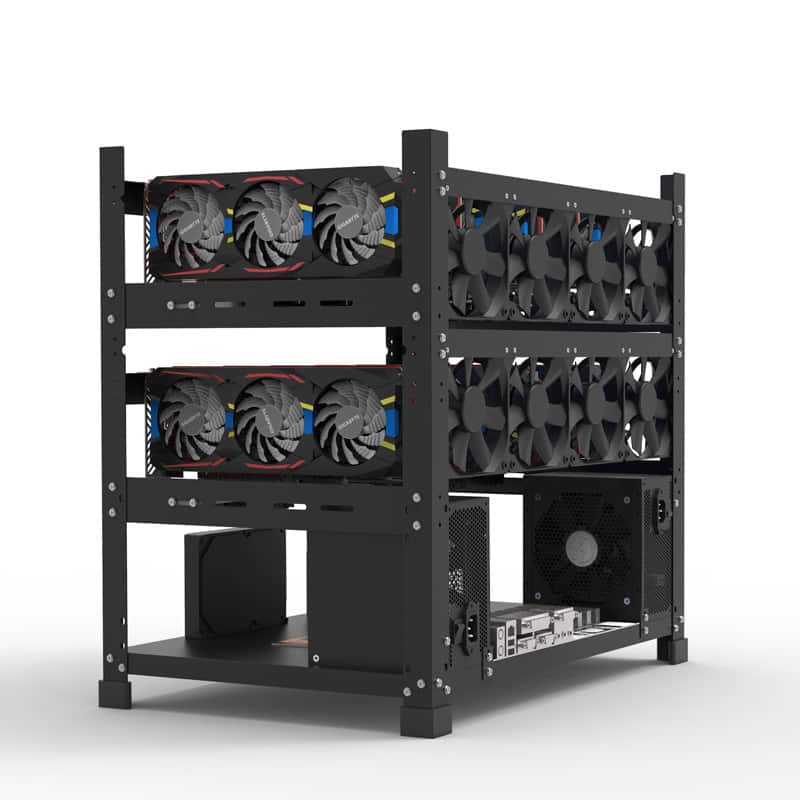 12xGPU vorgefertigte Mining-Rig ohne Grafikkarten | einschließlich aller anderen Komponenten.