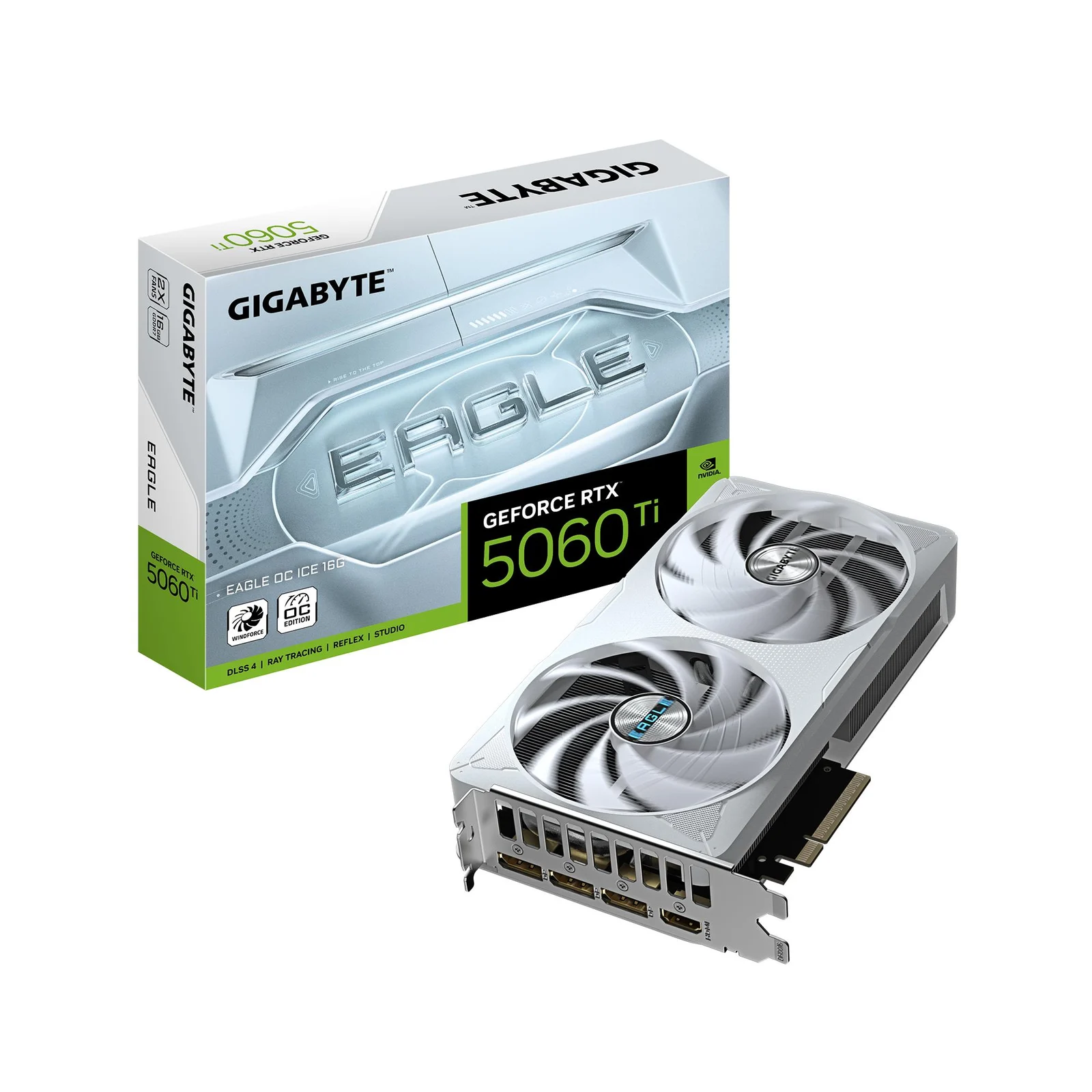 GIGABYTE GeForce RTX 5060 Ti EAGLE OC ICE 16GB GDDR7 Graphics Card