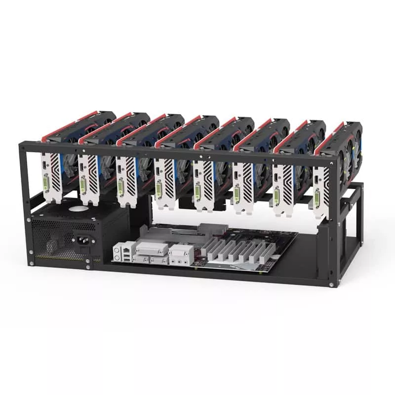 Valeur structure/boîtier de minage GPU 8xgpu open air.