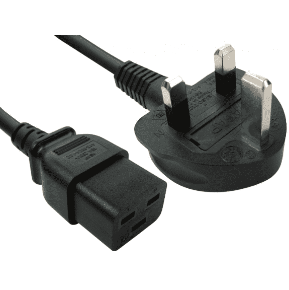 1.5m Uk plug to C19 power cord 14AWG