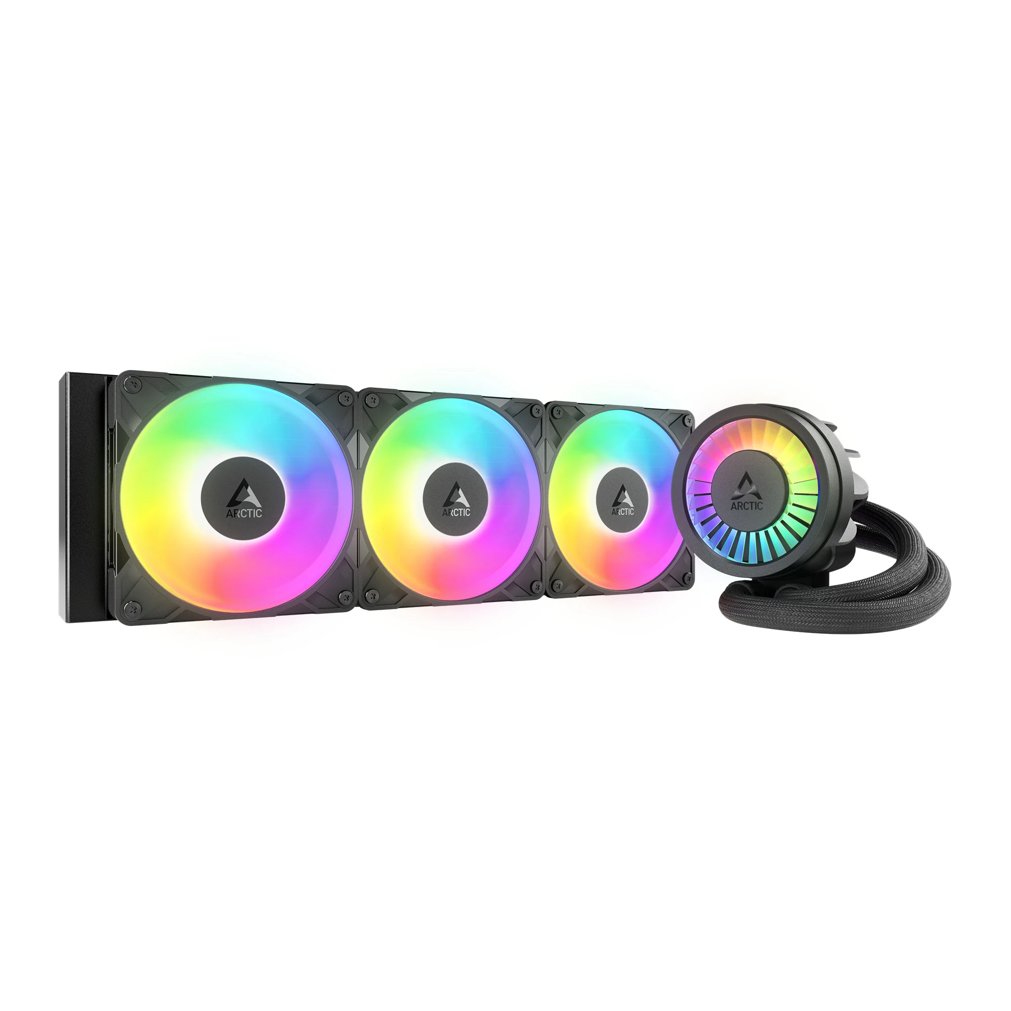 ARCTIC Liquid Freezer III Pro 360 A-RGB – 360 mm AIO CPU šķidruma dzesētājs (melns) — Fotoattēls 1 no 6