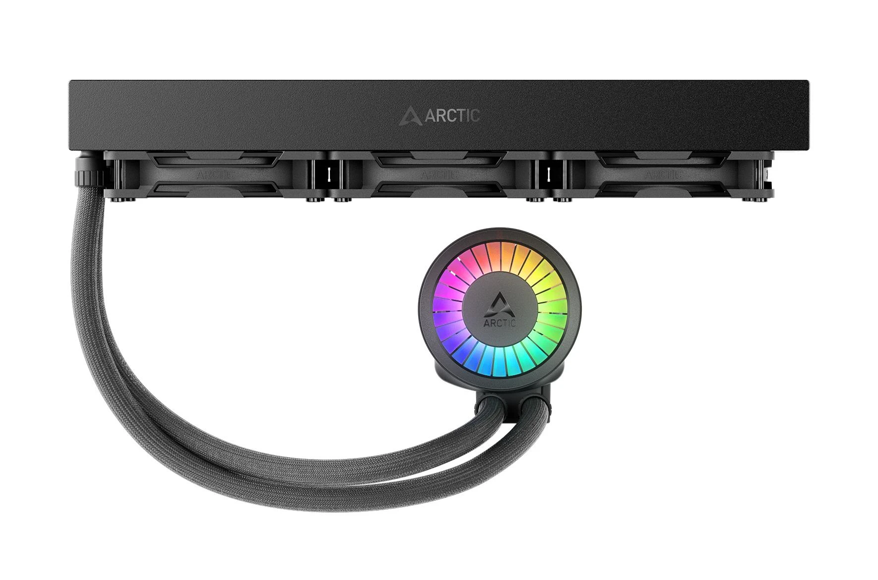 ARCTIC Liquid Freezer III Pro 360 A-RGB – 360 mm AIO CPU šķidruma dzesētājs (melns) — Fotoattēls 3 no 6