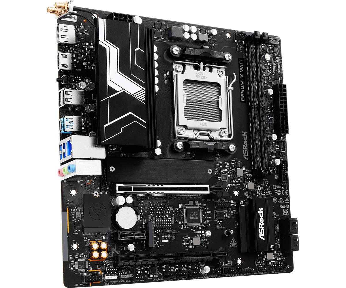 ASRock B850M-X WiFi R2.0 AM5 Micro-ATX Motherboard — Photo 4 of 6