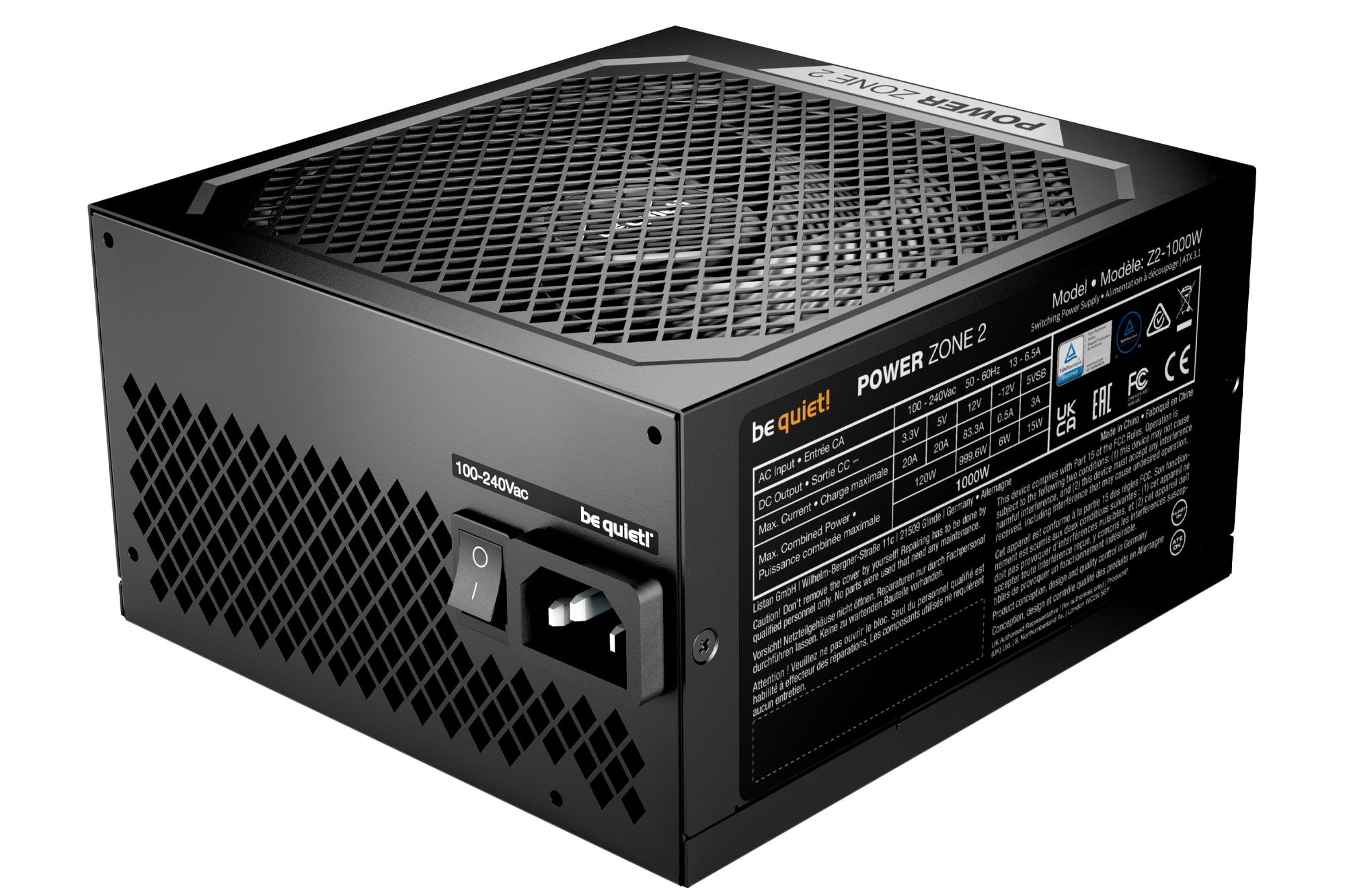 be quiet! Power Zone 2 1000W ATX 3.1 PSU — Photo 3 of 8