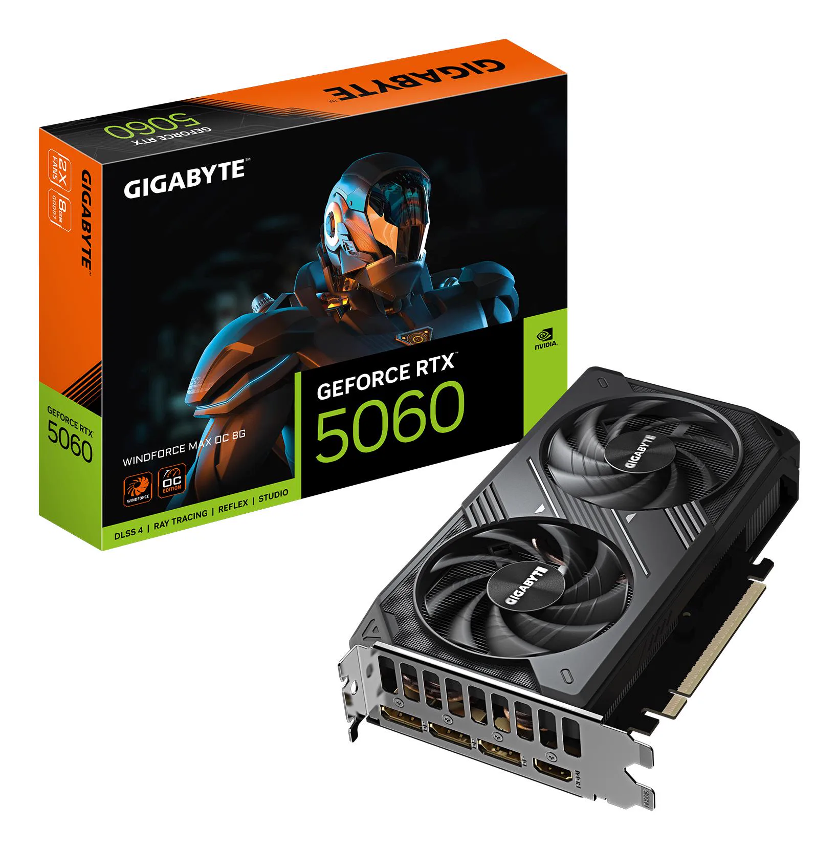 GIGABYTE GeForce RTX 5060 WINDFORCE MAX OC 8G Graphics Card — Photo 1 of 8