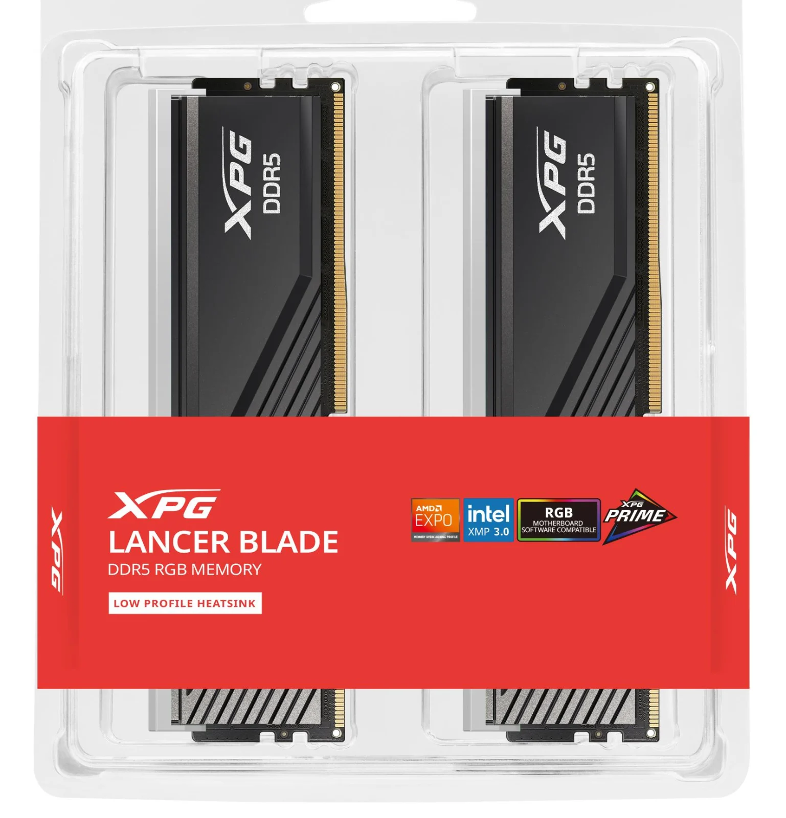 Kit de memorie negru ADATA XPG Lancer Blade RGB 32GB (2x16GB) DDR5-6000 CL30 — Fotografia 4 din 5