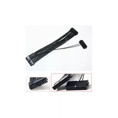 Adaptador de Cabo de Fonte de Alimentação ATX Dupla PSU 24Pin 20+4pin para Mineração — Fotografia 1 de 3