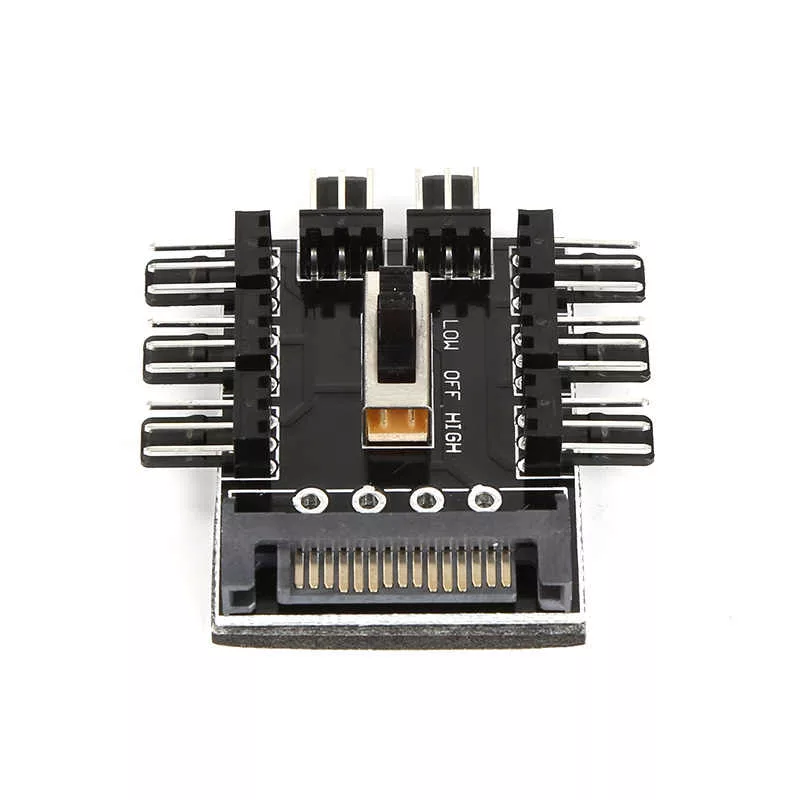 1 a 8 PC Ventilador de Enfriamiento Hub Divisor Cable PWM SATA Molex 12V 3Pin