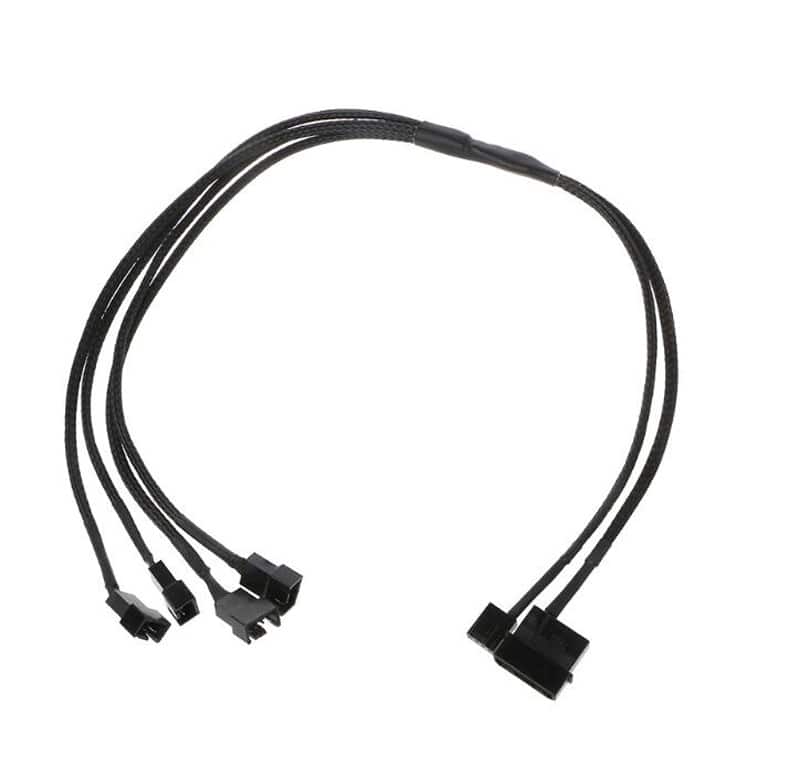 1 zu 4 4-Pin Molex TX4 PWM CPU Kühlventilator-Splitteradapter — Foto 2 von 2