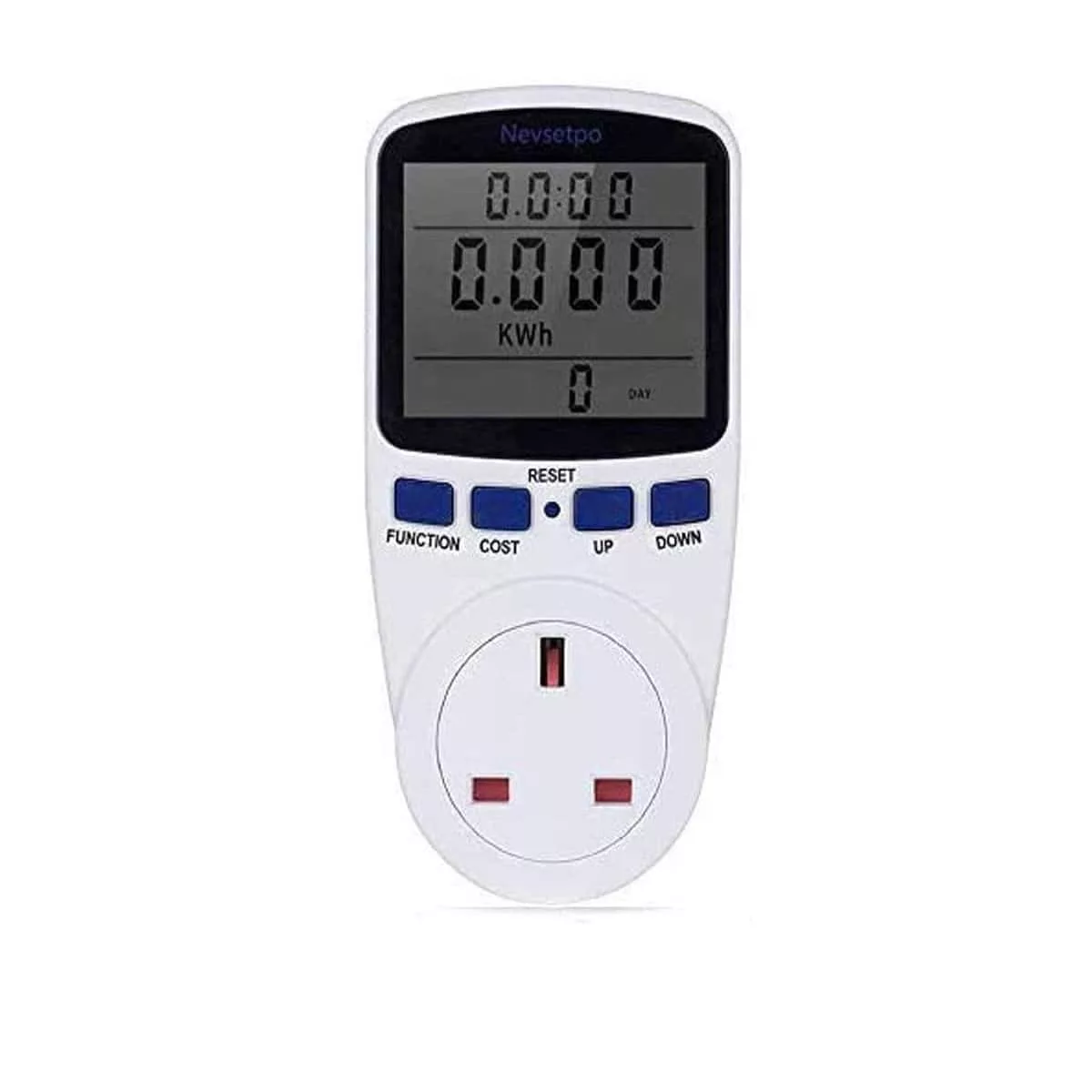 Medidor Digital de Watts UK Tomada de Encaixe Medidor de Consumo de Energia