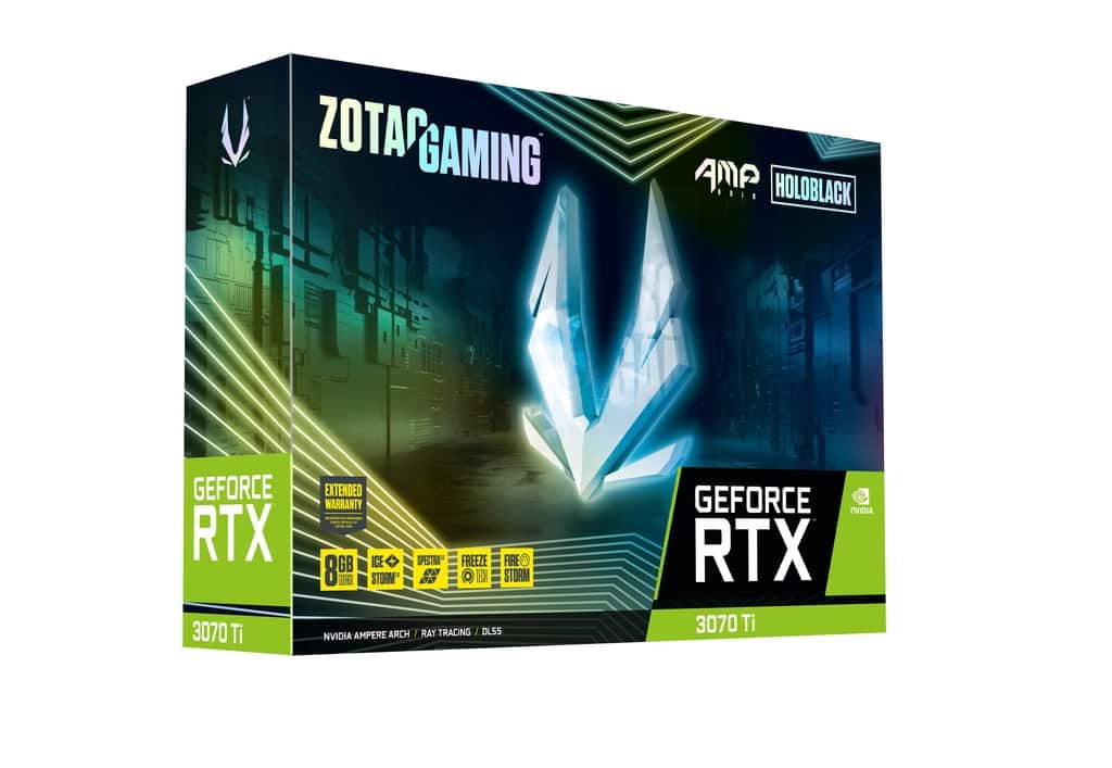 ZOTAC GAMING GeForce RTX 3070 Ti AMP Holo — Photo 1 of 3
