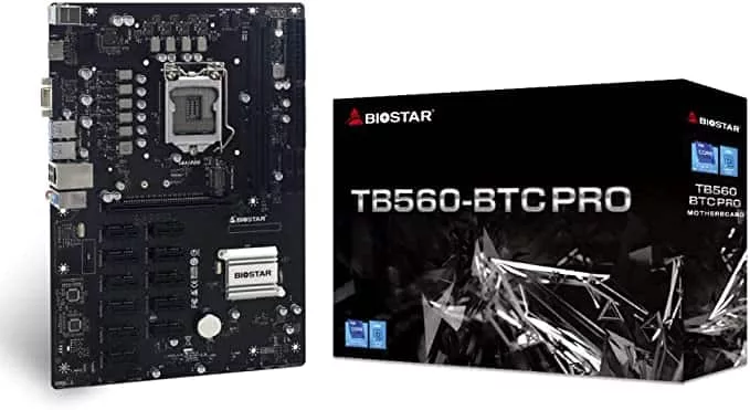 TB560-BTC PRO Core i7/i5/i3 (Intel 10. ve 11. Nesil) LGA 1200 Intel B560 12 GPU Destekli Madencilik Anakartı — Foto 2 di 4