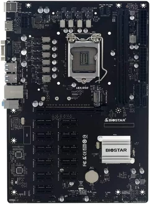 TB560-BTC PRO Core i7/i5/i3 (Intel 10. ve 11. Nesil) LGA 1200 Intel B560 12 GPU Destekli Madencilik Anakartı — Foto 3 di 4