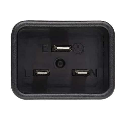 Power Extension Cable C20 Male Plug to IEC Y SPLIT 2 x 0.5m C13 Female legs 2m — Photo 2 of 5