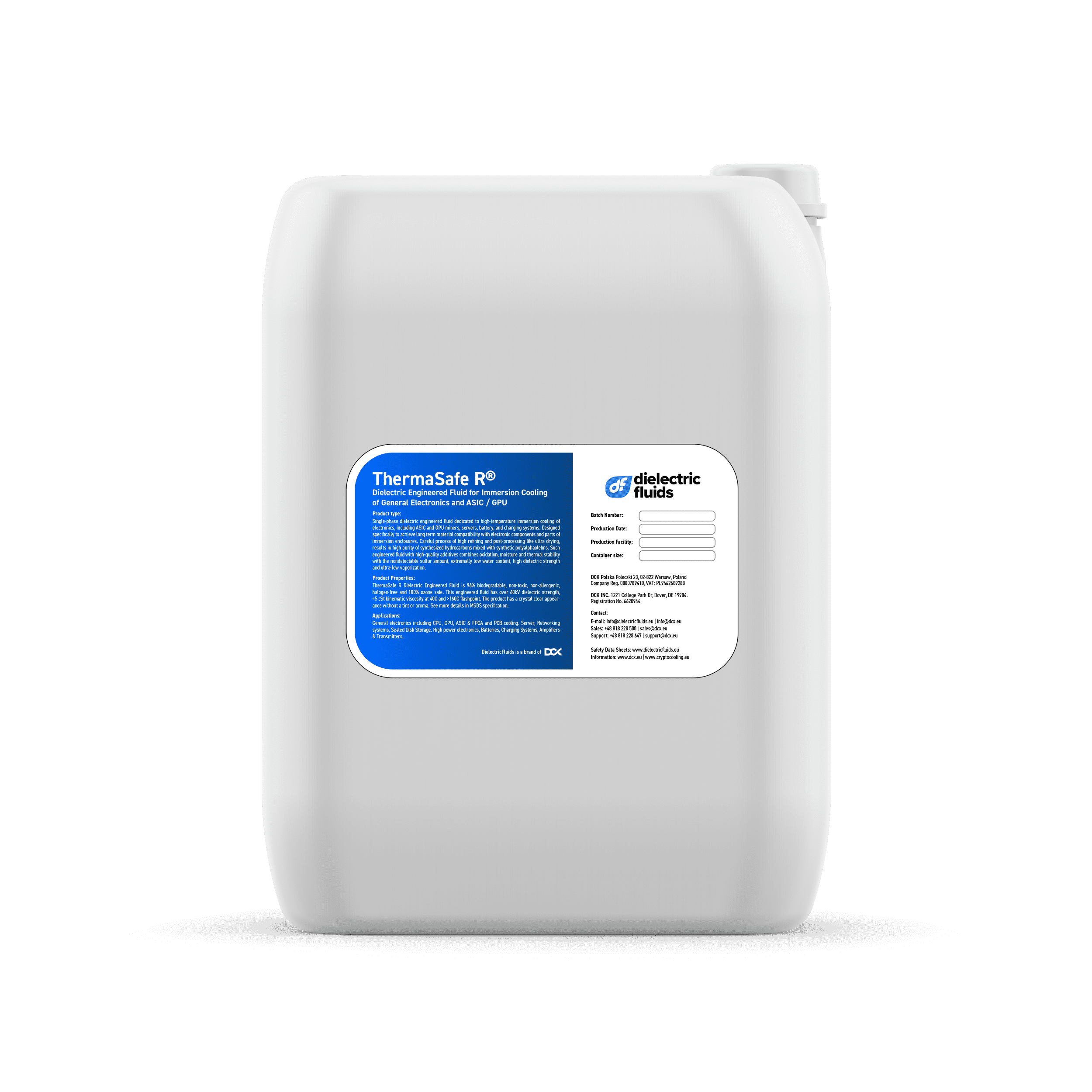 Thermasafe R Engineered Fluid 22L
