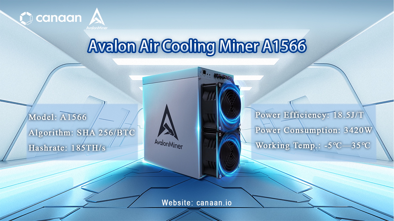 Avalon Asic miner A1566-185T — Foto 2 di 2