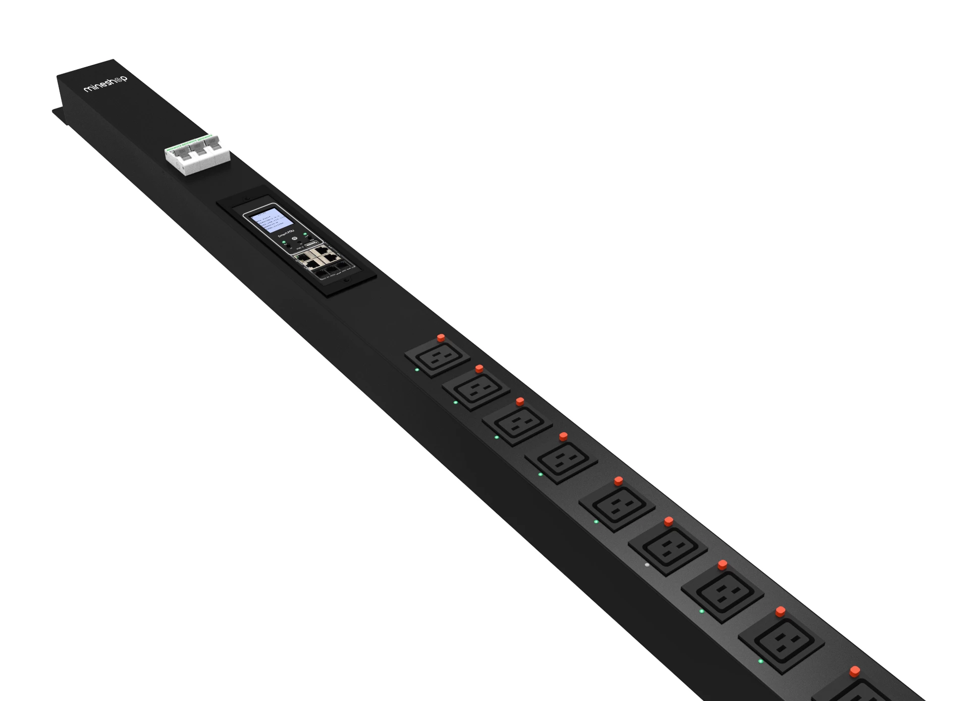 Unité de distribution électrique intelligente 80a triphasée (PDU)