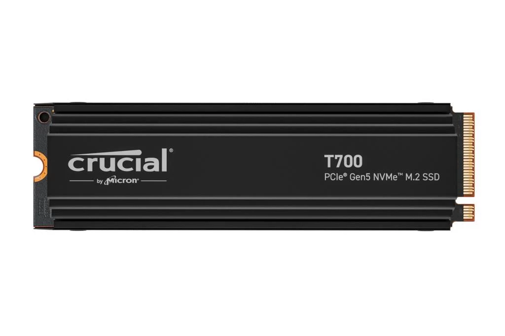 Crucial T700 4To PCIe 5.0 NVMe M.2 SSD avec dissipateur