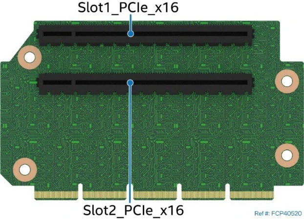 MiTAC PCIe 5.0 x16 Riser for 2U M50FCP Slot 2
