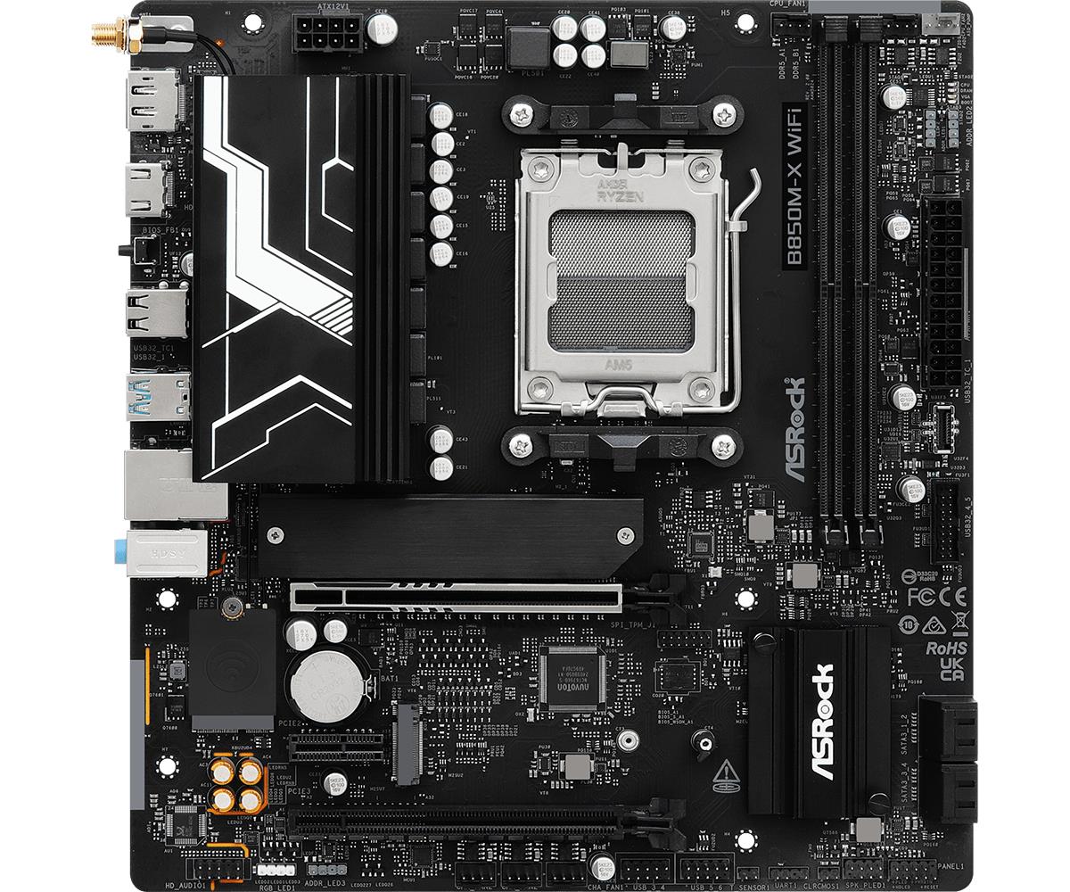 ASRock B850M-X WiFi R2.0 AM5 Micro-ATX Motherboard