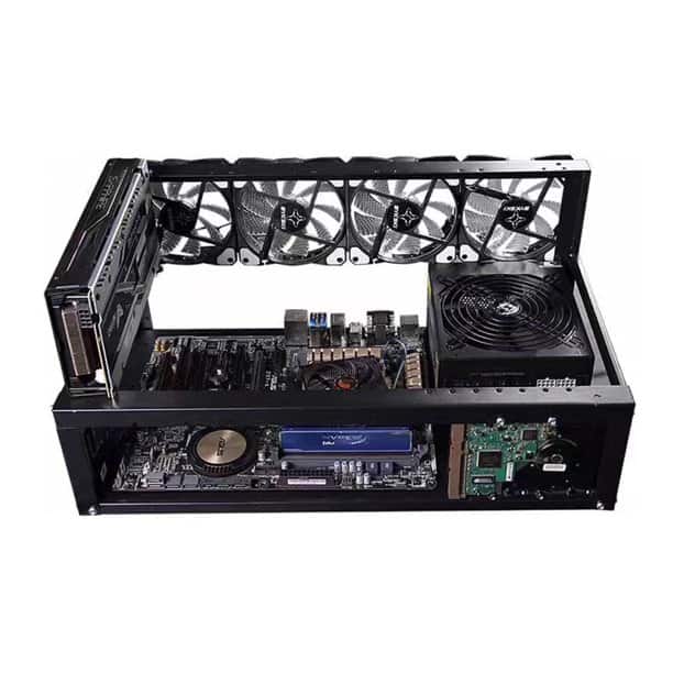 6x-8xGPU färdigbyggd mining rig utan grafikkort | inklusive alla andra komponenter.