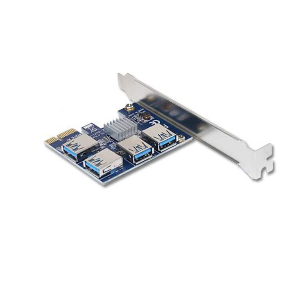 Scheda Riser PCIE 1 a 4 slot PCI Express 1X Mini ITX per adattatore slot 4 PCI-E esterno