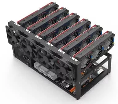 Wert 6xgpu Open-Air-GPU-Mining-Rahmen/Gehäuse.