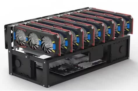 Valore 8xgpu telaio/case open air per mining GPU.