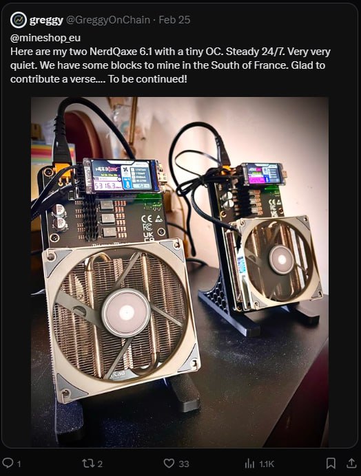 Greggy — NerdQaxe miners South of France