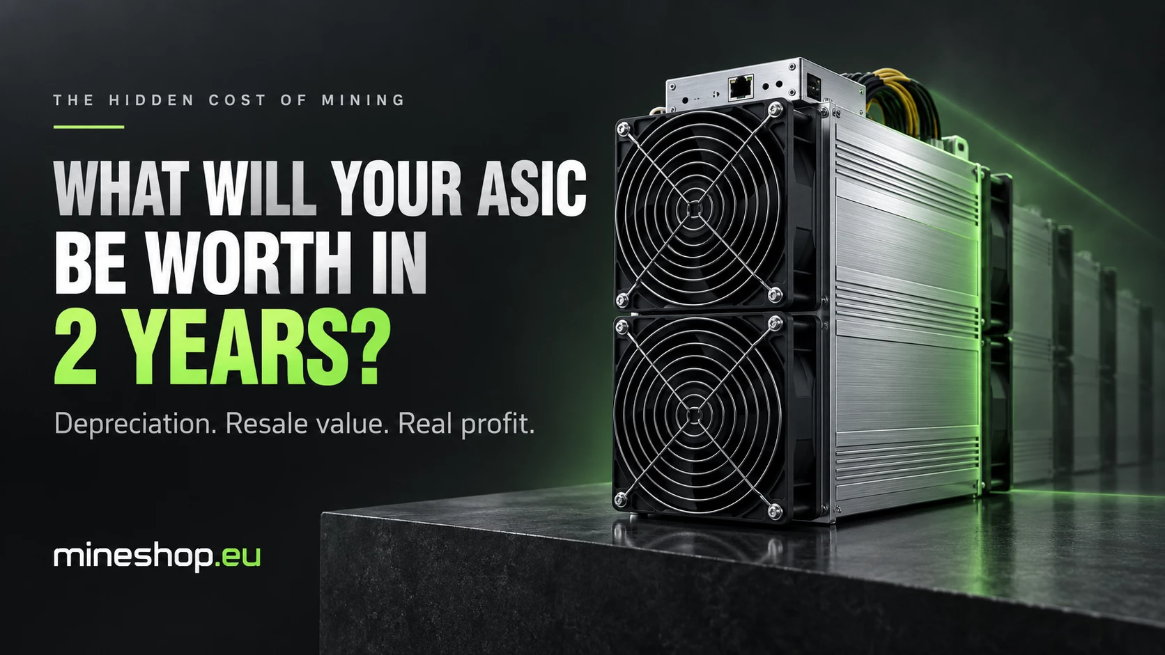 What Your ASIC Will Actually Be Worth in Two Years, and Why It Belongs in Your Profitability Math