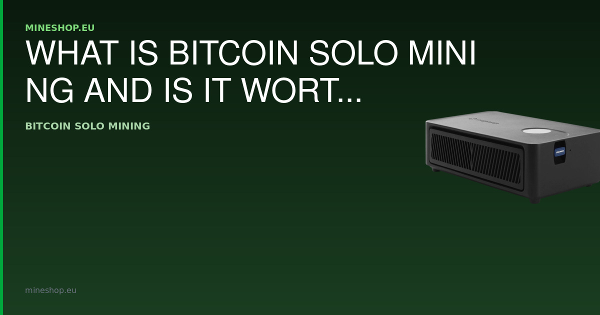 What Is Bitcoin Solo Mining and Is It Worth It in 2026?