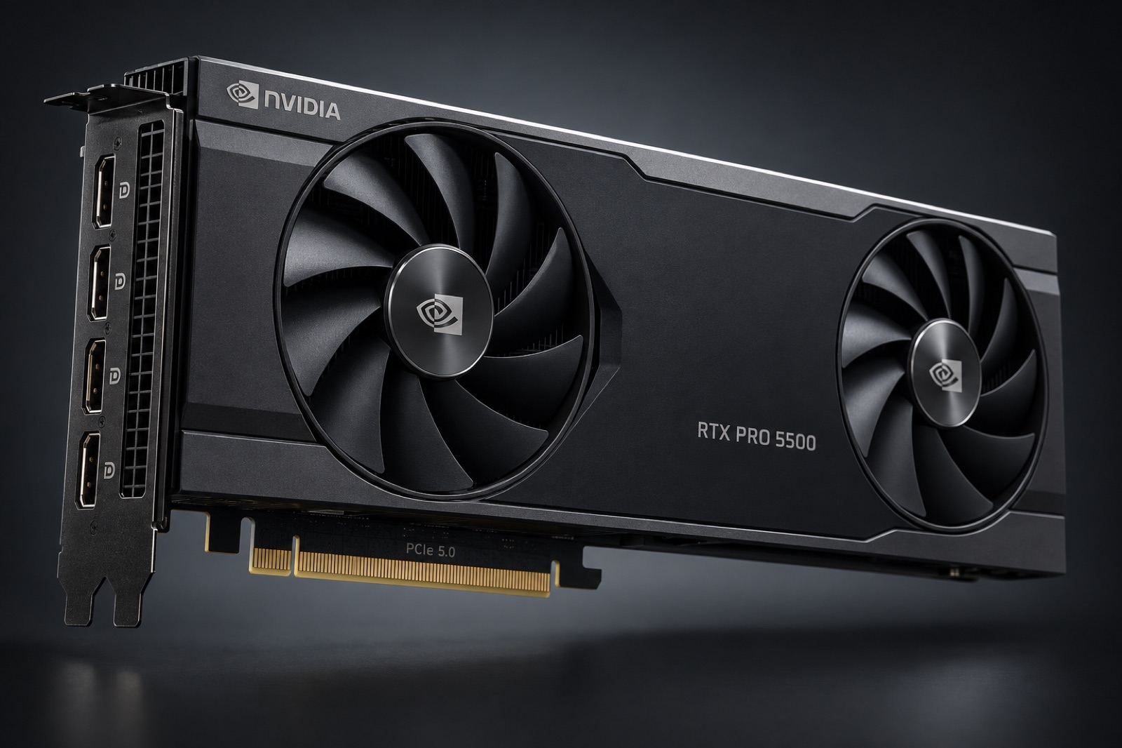 NVIDIA RTX PRO 5500 Blackwell workstation GPU product photo