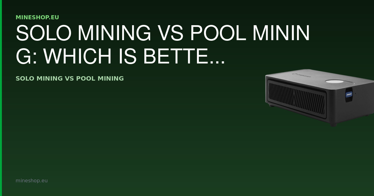 Solo Mining vs Pool Mining: Vilket är bäst för hemgruvarbetare?