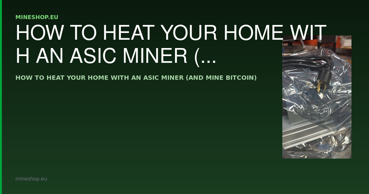 Värm ditt hem med en ASIC-miner (och mina Bitcoin)