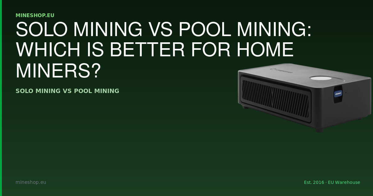 Solo Mining vs Pool Mining: Vilket är bäst för hemmautvinnar?