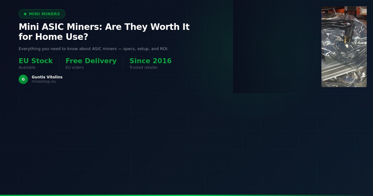 Mini ASIC-miners: Är de värda det för hemmabruk?