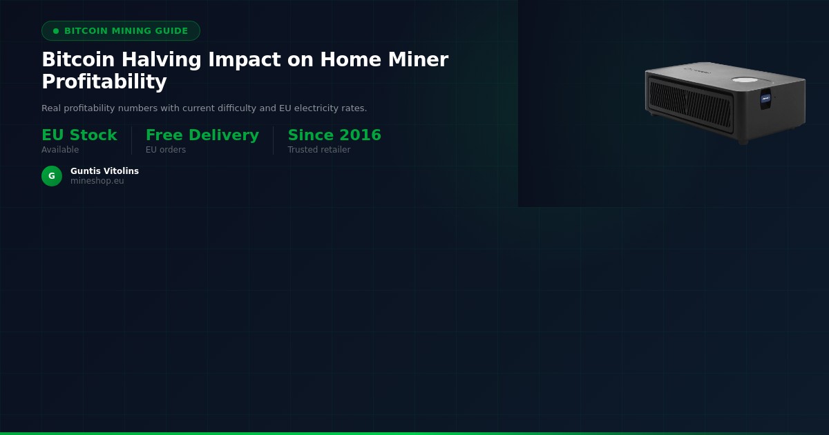 Auswirkungen des Bitcoin Halvings auf die Rentabilität von Home Minern