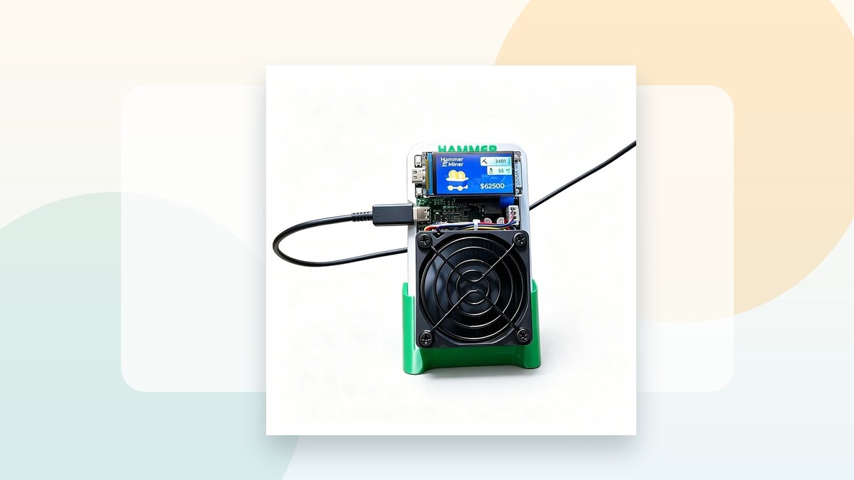 Hammer Miner BC01 PRO für Solo-Bitcoin-Mining zu Hause konfiguriert