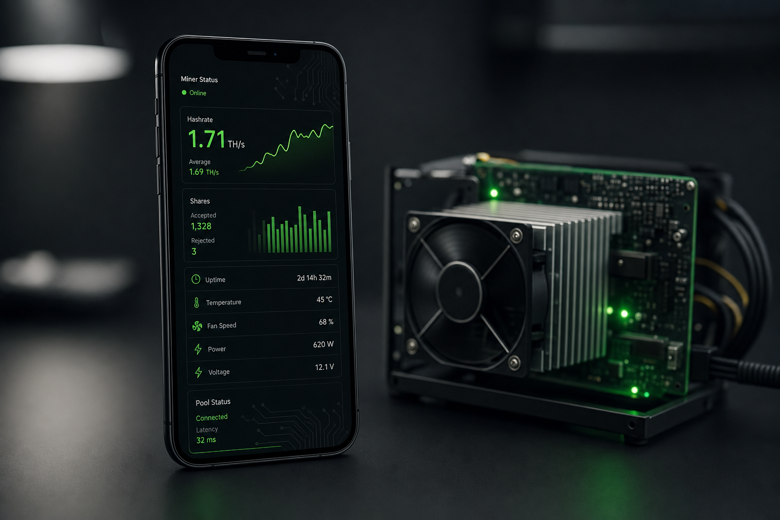 2026 Kratos Mining Monitor-app recension för hemma- och solo-miners