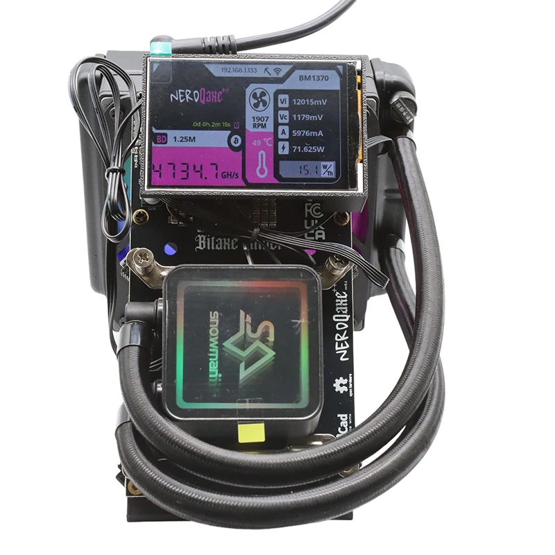 NerdQaxe++ Hydro Bitcoin Miner â€“ 4.8 TH/s | Quiet Home ASI
