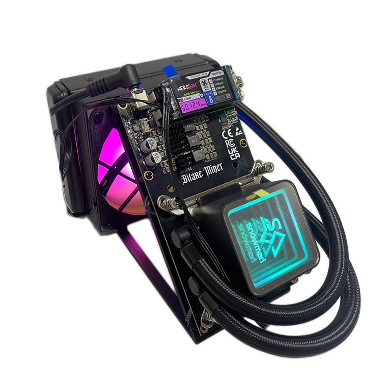 NerdQaxe++ Hydro Bitcoin Miner | 4.8 TH/s | Quiet Hydro-Cool