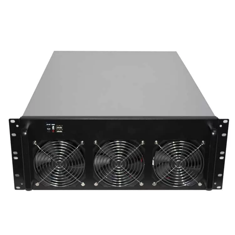 Miner Computer Rack Porta Scheda Grafica – Telaio Mining Rig In Acciaio Per 6 GPU – Nero - 5