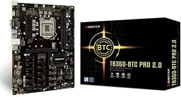 TB360-BTC PRO 2.0 Core i7/i5/i3 (Intel 8th and 9th Gen) LGA1151 Intel B360 DDR4 12 GPU Mining Motherboard Upgraded Model
